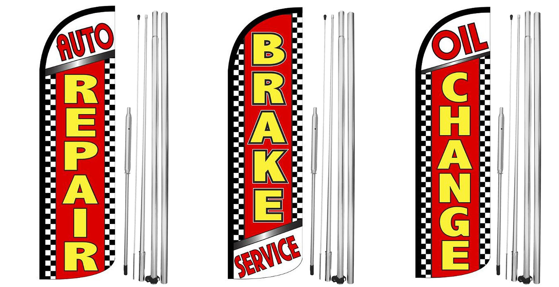 Brakes Advertising Swooper Feather Flutter Flag Auto Mechanic - Foto 11