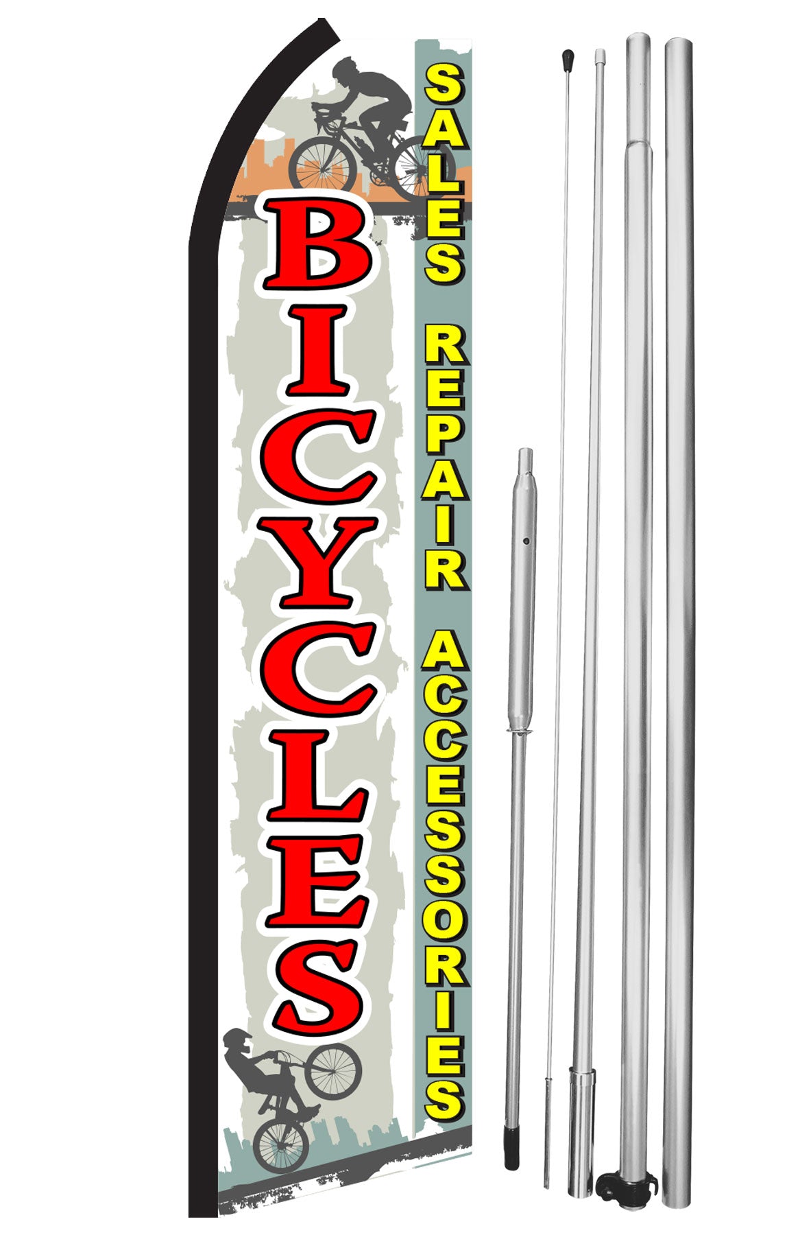 Mechanic Services Feather Flag – Full Curve Swooper Flag, 11.5ft Tall, Auto Industry