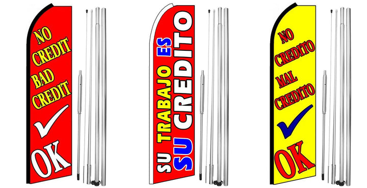 No Credit Bad Credit OK, Su Trabajo Es Su Credito, No Credito Mal Credito OK