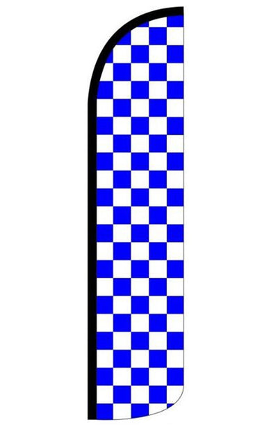 BLUE & WHITE CHECKERED