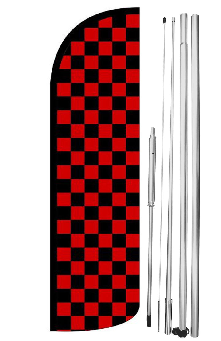 Black &amp; Red Checkered