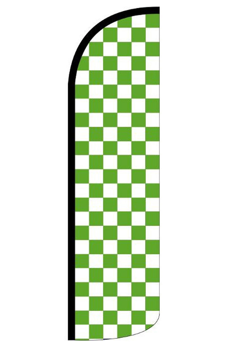 Green &amp; White Checkered