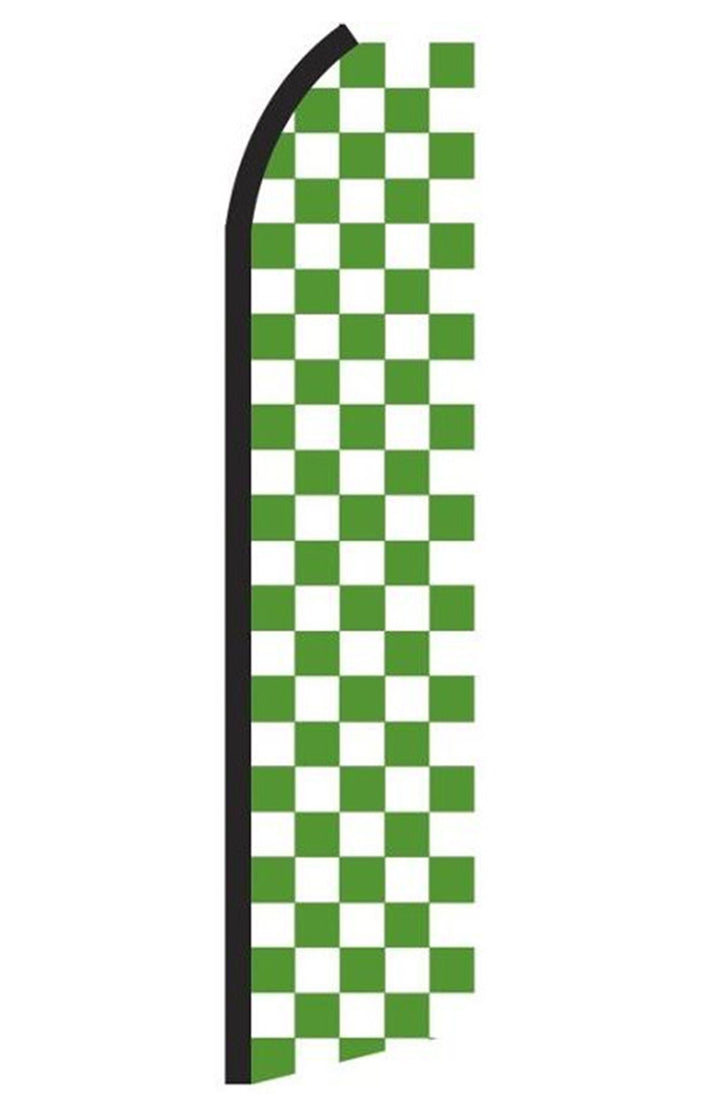 Green &amp; White Checkered