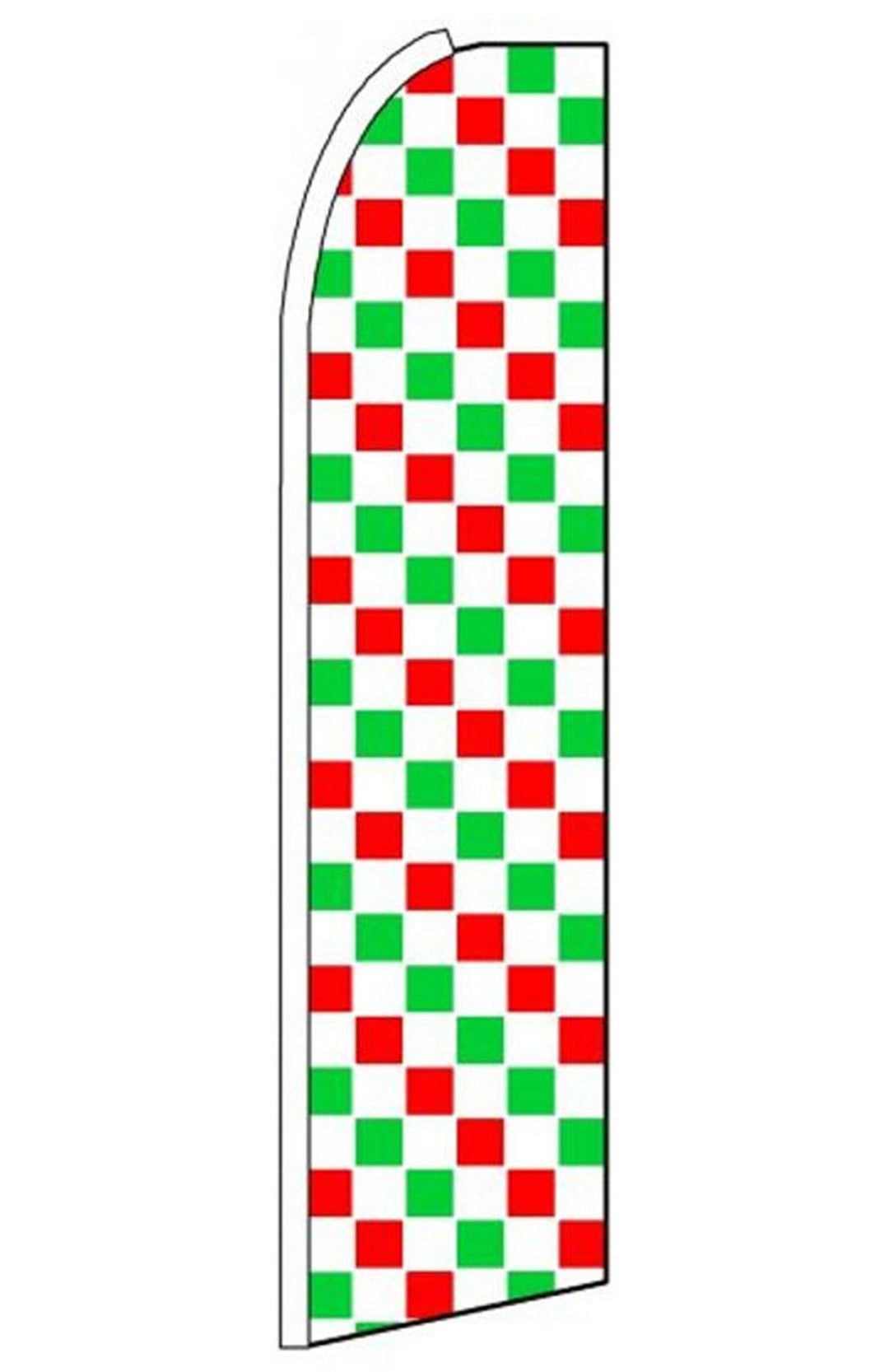Red White &amp; Green Checkered