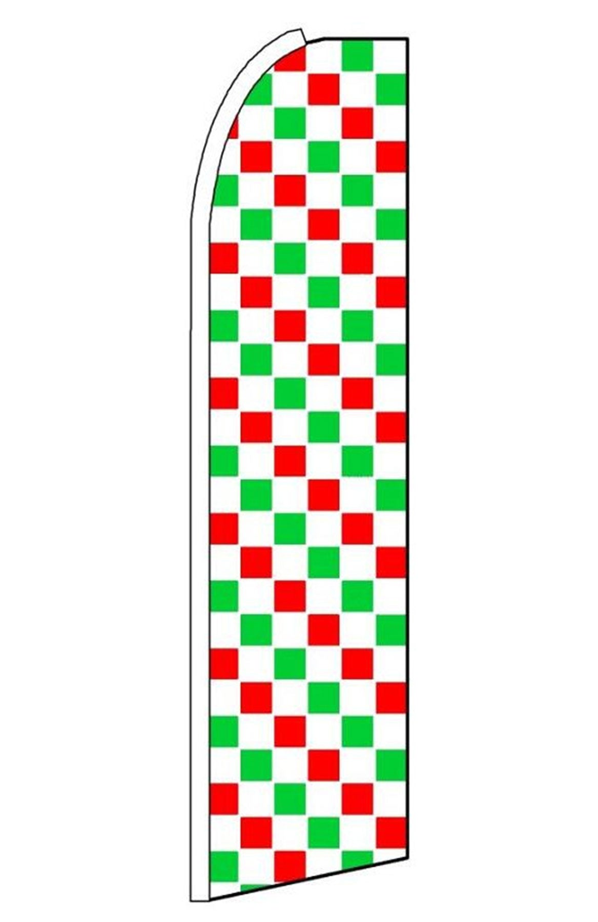 Red,Green & White Checkered
