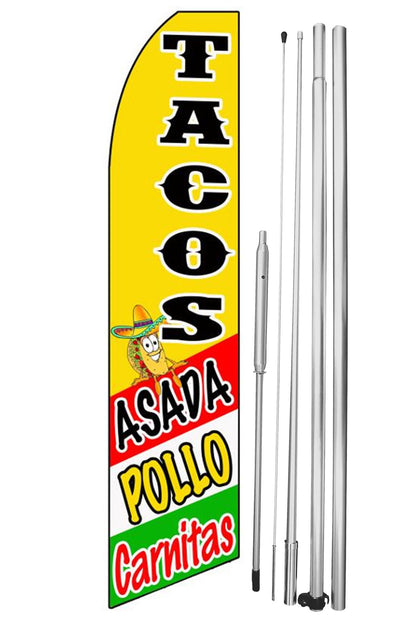 Tacos Asada Pollo Carnitas
