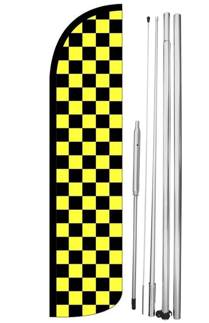 YELLOW &amp; BLACK CHECKERED